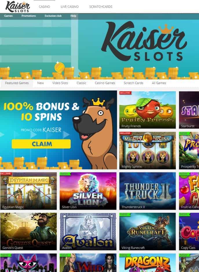 Kaiser Slots Casino Review