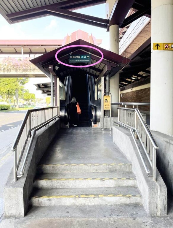 outside Kranji station