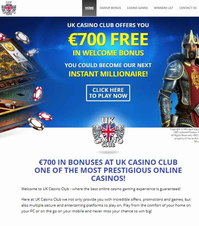 UK Casino Club Review