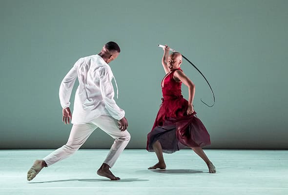 Dada Masilo and Lwando Dutyulwa in Giselle