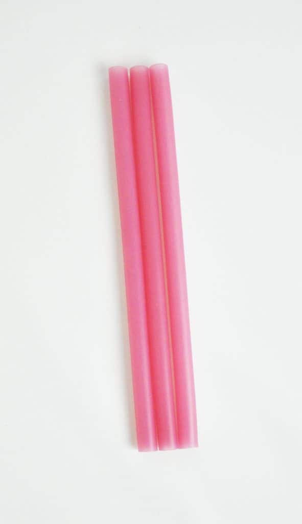 Reusable PINK MILKSHAKE STRAWS