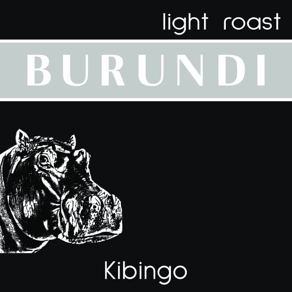 Schriftzug Burundi, Nilpferdkopf