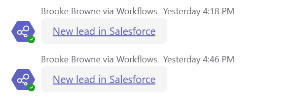 Salesforce and Power Automate - Creating a Lead Notification workflow in Microsoft Teams