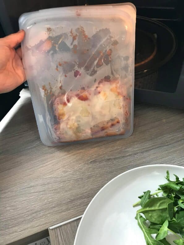 the stasher bag just out of the microwave