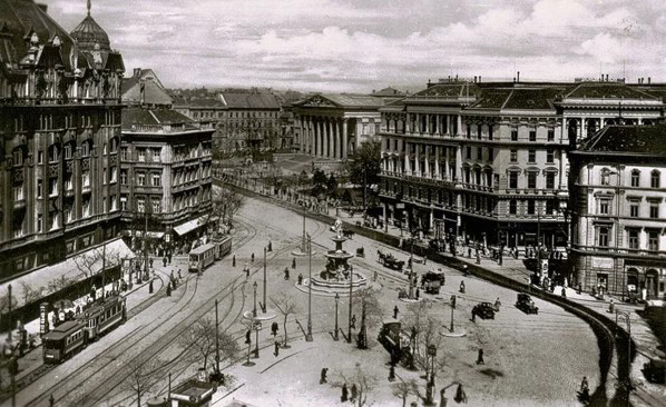 A budapesti Kálvin tér az 1920-as években. Forrás: budapest-anno.blog.hu