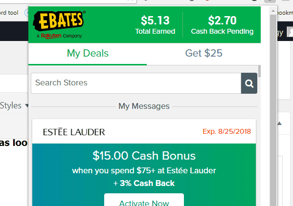 my ebates cashback