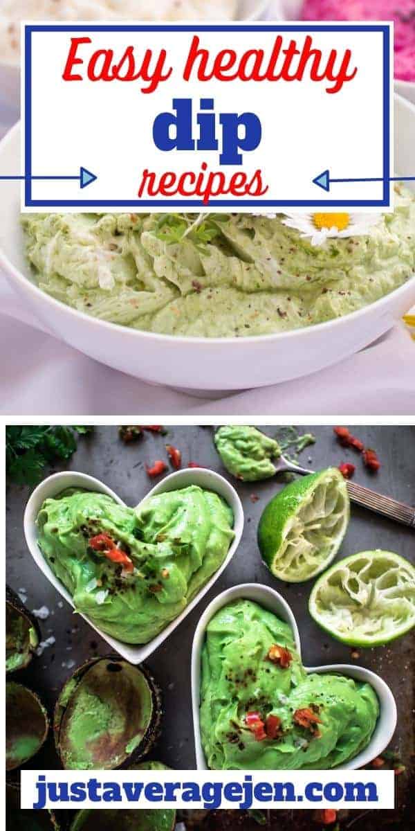 Pinterest pin of two delicious dips