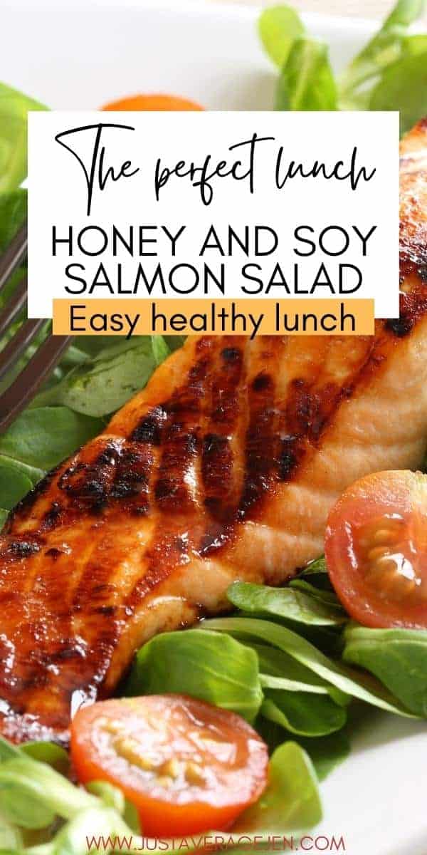 Easy and healthy soy and honey salmon salad