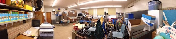 disorganized classroom