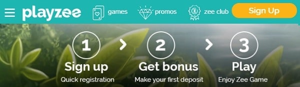 Playzee Casino - sign up, get bonus and play to win!