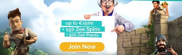 Join Playzee Casino and get 150 free spins + 1500 EUR welcome bonus + 500 loyalty points