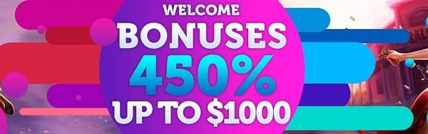 450% Welcome Bonus 