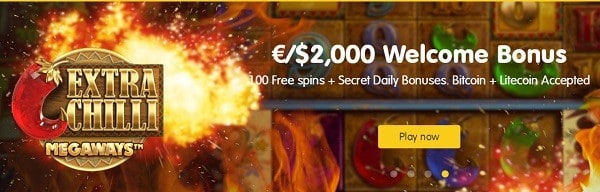 24KCasino 2000 EUR and 100 free spins welcome bonus