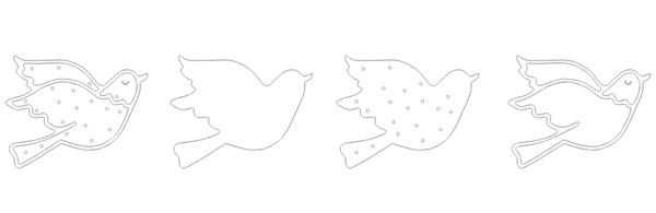 Ночник "Голубь мира" – Многослойный чертеж в dxf формате