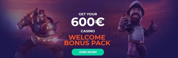 VulkanBet Casino 600 EUR welcome bonus and free spins