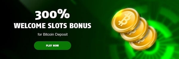 300% bonus on BTC deposit 