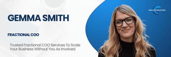 Gemma Smith, Stafford England, Fractional COO, The COO Solution
