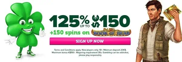 Exclusive Welcome Offer: 125% up to 150 EUR + 150 bonus spins