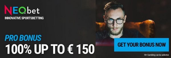 100% up to 150€ bonus