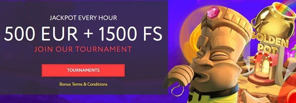 500 EUR and 1500 Free Spins 