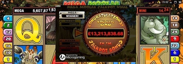 Royal Vegas Casino Mega Moolah jackpot