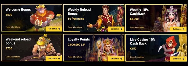 Zet Casino welcome bonus