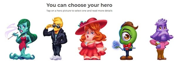 Choose Your Hero to Play