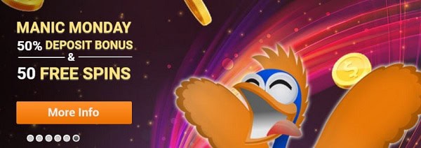 Emu 50 free spins and reload bonus