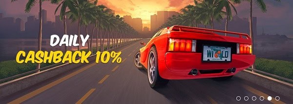 Hotline Casino daily cashback 10%