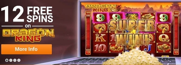 12 free rounds on slots 