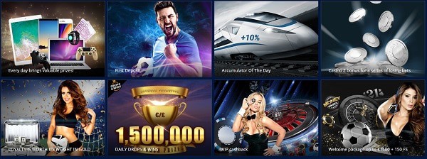 Promotions, Daily Tournaments, Free Bets