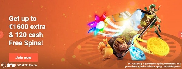 LeoVegas.com 1600 EUR and 120 Free Spins 