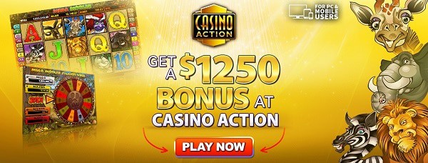 $1250 free credits for new players to the casino