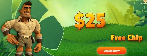 $25 free spins, no deposit bonus!