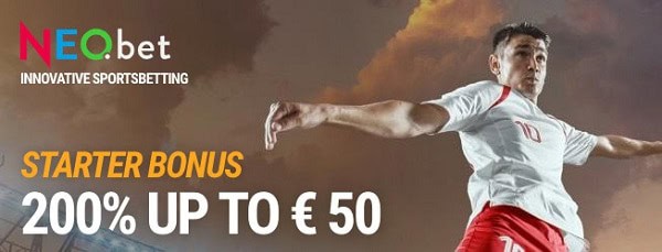 200% up to 50€ bonus