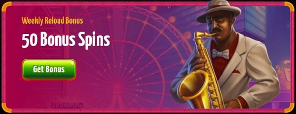 50 bonus spins 