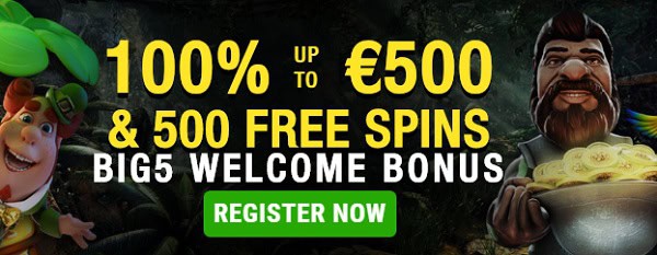 Open your account now and get 500 free rounds!