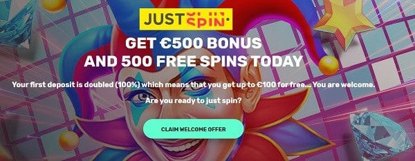 500 free spins Just Spin Casino