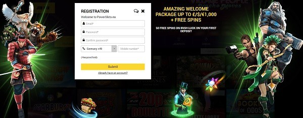 Register and play free games