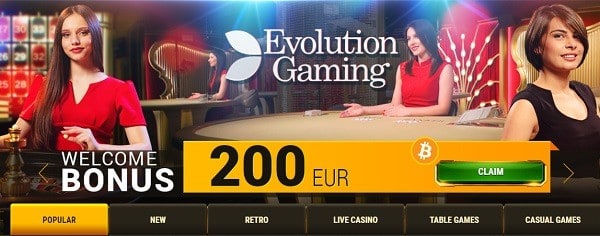 Get 200 EUR welcome bonus!