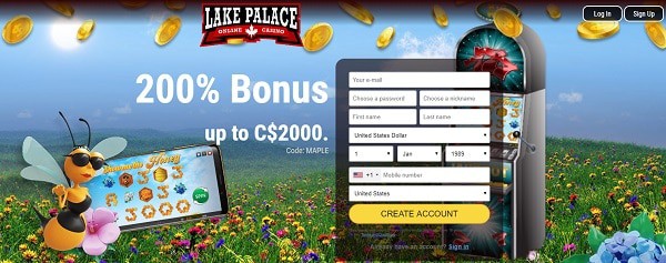 200% bonus on first deposit