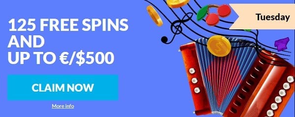 Wild Jackpots Casino 125 free spins and $500 free play bonus