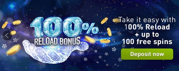 100% or 125% bonus up to 250 EUR plus 100 free spins (15 FS no deposit required)