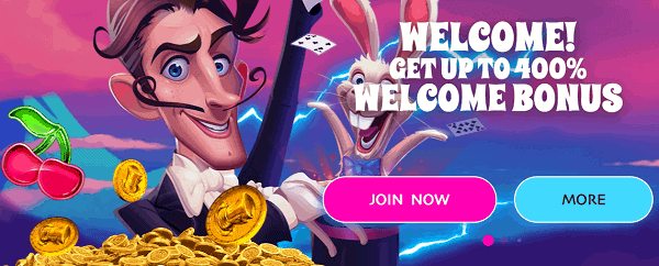 400% welcome bonus 