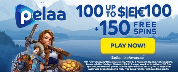 $1000 bonus and 150 free spins for new players