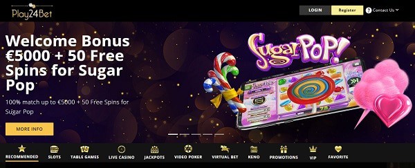 50 Free Spins and 100% Highroller Bonus 