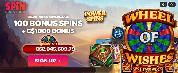 SpinCasino.com free spins bonus