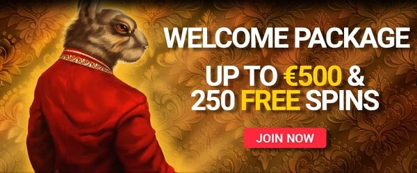 100% welcome bonus and 250 free spins