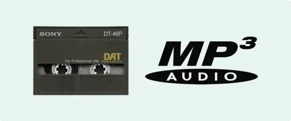 Transfer and convert DAT to MP3 digital files