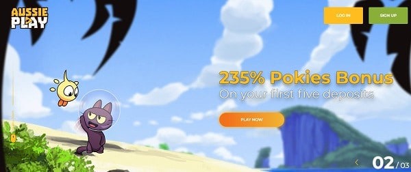 235% pokies bonus